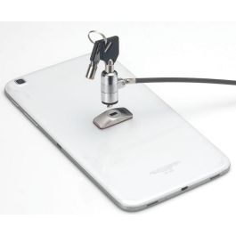 eSTUFF Kit de bloqueo para tabletas/computadoras con placa adhesiva y cerradura de seguridad con llaves para K-Slot