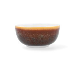 Ariane Bol Porcelana Decor 12 cm Marrón - Pack 12 Unidades - Apto Lavavajillas, Microondas, Horno, Profesional