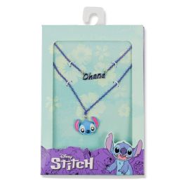 PEERS HARDY Set 2 Colgantes Stitch Disney - Collar Doble Capa con Ohana