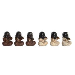 Figura Decorativa DKD Home Decor Rojo Beige Resina Monje Oriental (12 x 7,5 x 15,5 cm) (6 Unidades) Precio: 45.50000026. SKU: B16QZ2756C