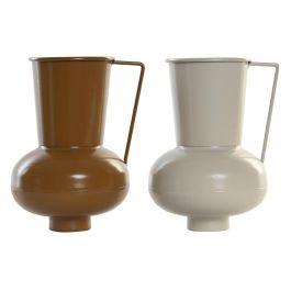 Jarron Boho DKD Home Decor Beige Mostaza 12.5 x 17 x 13 cm (2 Unidades) Precio: 20.50000029. SKU: S3040290