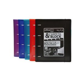 Carpebloc Office Box A4 4An.32 Mm Mixtas Automaticas, 150Hj.90Gr.Cuadric.5X5 Cierre De Goma 5 Separadores Extra Rigidos Con Indicadores Y Bolsillo Expositor De 6 Precio: 108.59000042. SKU: BIX43215