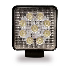 Faro de trabajo cuadrado 9 leds 27 W 10-80v 2150lm 60º goodyear