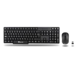 Teclado y Ratón NGS EUPHORIA KIT Negro Qwerty Español Inalámbrico Teclado y Ratón NGS EUPHORIA KIT Negro Qwerty Español Inalámbrico