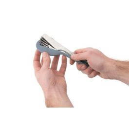 Berghoff 3950235 Recipiente Dual con Cubertería de 3 Piezas y Funda de Silicona