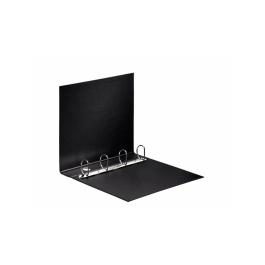 Esselte Carpeta 4 Anillas 40 mm DIN A4 Plástico Forrado Color Negro
