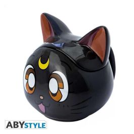 Abystyle Taza 3D Abysse Sailor Moon Luna - Taza Kawai de 350 ml