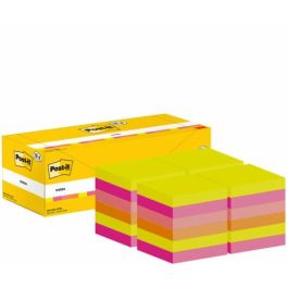Post-It 7100317837 Pack 24 Blocs Notas Adhesivas 76x76mm 100 Hojas Colores Surtidos Caja Cartón