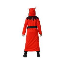 Disfraz Demonio Niño Infantil Halloween Túnica con Capucha Cordón Talla 5-6 Años