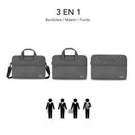 SUBBLIM Maletin Business Laptop Sleeve 13,3-14" Grey
