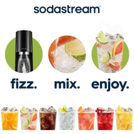 SodaStream Terra Negro Máquina para hacer agua con gas de 1 L