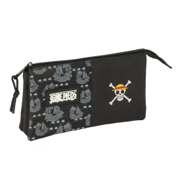 Portatodo One Piece Pirates Negro 22 x 12 x 3 cm