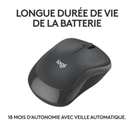 LOGITECH RATON AMBIDEXTRO M240 SILENT BLUETOOTH MOUSE GRAFITO