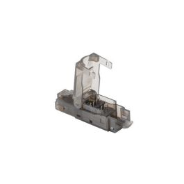 Lanberg PLUA-6000TL Conector RJ-45 Cat6a UTP Transparente, Chapado en Oro, Nylon y PC