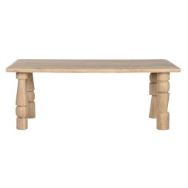 Mesa Comedor Moderno DKD Home Decor Natural 90 x 76 x 200 cm Mesa Comedor Moderno DKD Home Decor Natural 90 x 76 x 200 cm