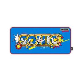 Energy Sistem ESG Sonic Classic Alfombrilla Gaming XXL 900x400 mm para Teclado y Ratón, diseño Sonic, antideslizante, bordes cosidos