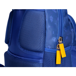 Liderpapel Mochila Multibolsillo Infantil Dino Azul 350x110x270 mm