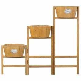 Soporte para Maceta Alexandra House Living Marrón Madera de Paulonia 18 x 79 x 89 cm Soporte para Maceta Alexandra House Living Marrón Madera de Paulonia 18 x 79 x 89 cm