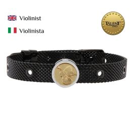 Pulsera Unisex Violinist Talent Jewels TJA-4-09-01-2-235 Negro