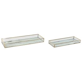 Bandeja Decoracion Moderno DKD Home Decor Dorado Blanco 15 x 4 x 42 cm Set de 2 Precio: 15.79000027. SKU: B12HZBTPZ3