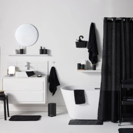 Today Alfombra de baño ultra absorbente TOD3574641271756 40 x 60 cm Negro