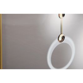 DKD Home Decor Set de 2 Cuadros Glam Beige Naranja con Diseño de Jarrones 160x80 cm y 3 cm de Profundidad, Aluminio y MDF