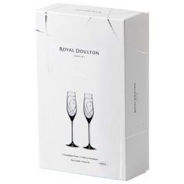 Set 2 Copas Champán Corazones Royal Doulton