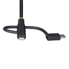 Cable USB Startech RLTCUB1MBK Negro 1 m