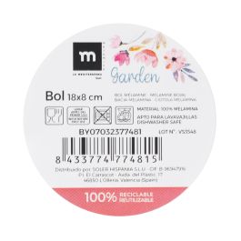 Bol de melamina mate Garden 18x8 cm La Mediterranea (24 Unidades) Bol de melamina mate Garden 18x8 cm La Mediterranea (24 Unidades)