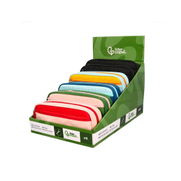 Liderpapel Estuche Portatodo Duo 3 Cremalleras con Bolsillo Frontal 220x90x50 mm