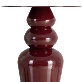 Mesa Auxiliar Burdeos Metal Decoración 38 X 38 X 46 cm