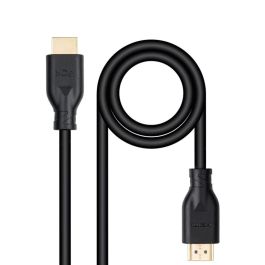 Cable HDMI 2.0 4K CCS Nanocable 10.15.3902/ HDMI Macho - HDMI Macho/ 2m/ Negro