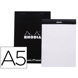Rhodia Bloc de Notas Black Dot Pad DIN A5 80 Hojas 80 g/m² Liso con Puntos Negros 5 mm Perforado Precio: 3.50000002. SKU: B19CN464WR