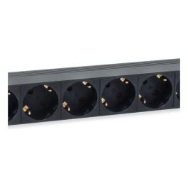 Equip Regleta Rack 19 Pulgadas 1U Conector IEC320 C14 8 Sockets DIN49440 Negro