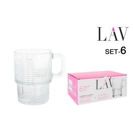 LAV Set 6 Vasos con Asa 270 cc Modelo Helen Medidas 10x7.3x10 cm (8 Cajas) Precio: 63.50000019. SKU: B1A6A8LYEE