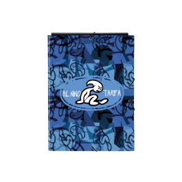 Carpeta de anillas El Niño Roller Azul Negro A4 26 x 33.5 x 2.5 cm