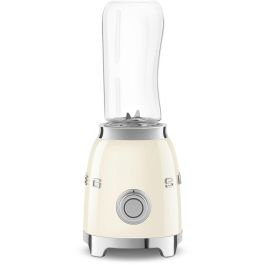 Smeg PBF01CREU Batidora de Vaso Personal 0.6L 300W Crema Acero Inoxidable para Batidos y Smoothies