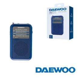 Daewoo Radio Portátil DW1008 / Azul, Radio Analógica AM/FM con Altavoz Integrado, Funciona con Pilas, Entrada Jack 3.5mm, Antena Telescópica Precio: 20.98999947. SKU: B14PXK52BP
