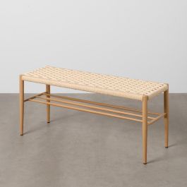 Banco Natural Cuerda-Metal 100 X 35 X 46 cm