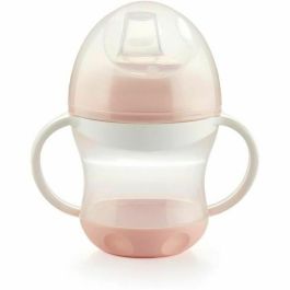 Vaso + tapa antigoteo THERMOBABY - Rosa empolvado