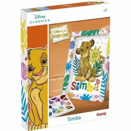Lansay LAN3181860203293 Juego Creativo Colección Lentejuelas Disney Simba El Rey León, a partir de 7 años