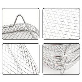 Inde Rejilla para Freidora de Aire Apilable Cuadrada 20 cm (12 Unidades) Inde Rejilla para Freidora de Aire Apilable Cuadrada 20 cm (12 Unidades)