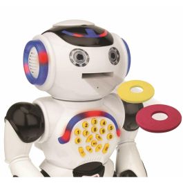 Lexibook Powerman Robot Educativo Interactivo | Música, Baila, Acertijos, Lanza Discos | Sonido y Luz para Niños 4-7 Años