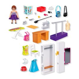 PLAYMOBIL Diseñadora De Moda 72082 - Set de Juego de Creatividad y Moda para Niños +4 Años