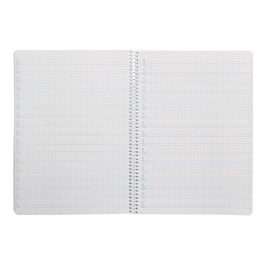 Cuaderno Espiral Liderpapel Din A4 Pautaguia Tapa Plastico80H 90 gr Cuadro Pautado 4 mm Con Margen Color Lila 5 unidades