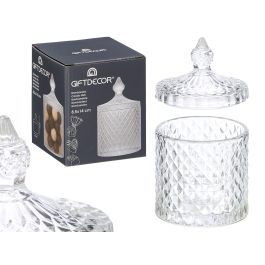 Giftdecor Bombonera de Cristal Rombos Transparente 8.5x14 cm - Elegante Envase para Dulces o Decoración del Hogar (Set de 24) Precio: 43.99000012. SKU: B1AVAMWMDE