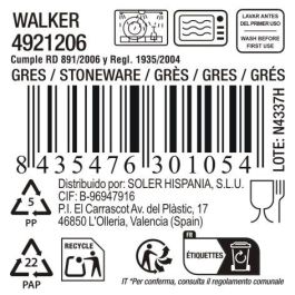 Bol Walker 650 cc Ø13.3 cm - La Mediterranea (24 Unidades)