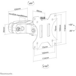 Soporte TV Neomounts 12581674000 17" 32" 8 kg