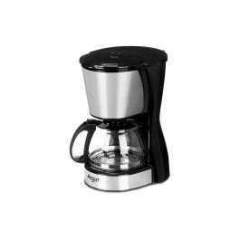 Argon Cafetera de Goteo con Filtro 12 Tazas 1280 ml 750W Acero y Vidrio 27x33.5x20.5 cm Antigoteo (Set de 6)