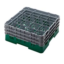 CAMBRO - 16S638-119 - Cesta de lavado 16 comp. 3 alturas - 10,9 cm Ø máx. - alt. máx. 17,6 cm - 50 x 50 x 22,5 cm - Verde sherwood Precio: 68.68999995. SKU: B1E5CT6P3K